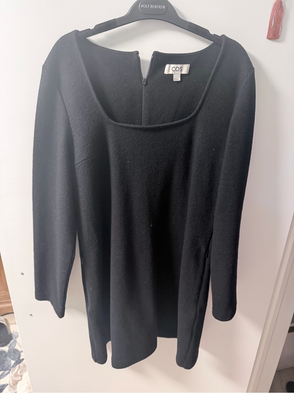 COS Black Long Sleeve Tunic Sweater